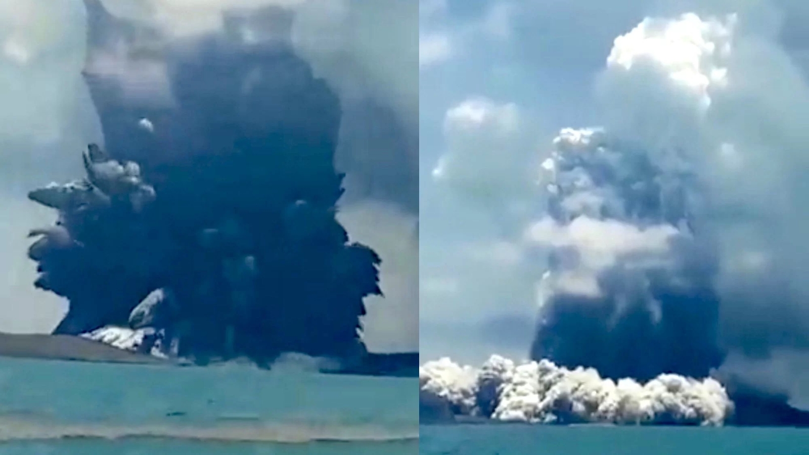 EU emite alerta de tsunami tras erupción de volcán submarino en Tonga