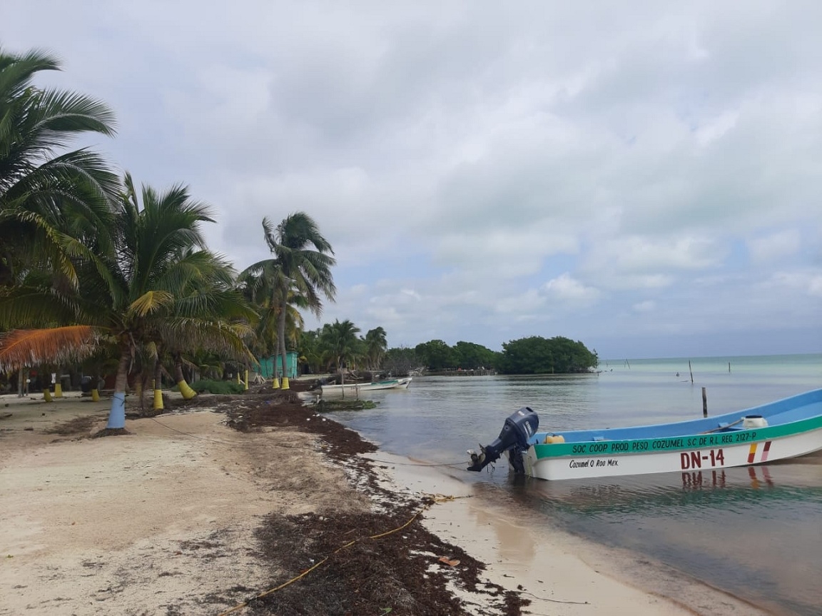 Frente Frío 22 paraliza a pescadores de la Zona Maya de Quintana Roo, pierden langosta