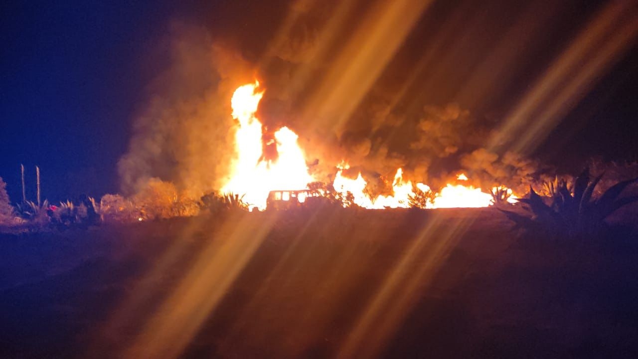 Se registró el incendio de un ducto de Petróleos Mexicanos (Pemex) la mañana de este martes en el municipio de Nopala, estado de Hidalgo.
