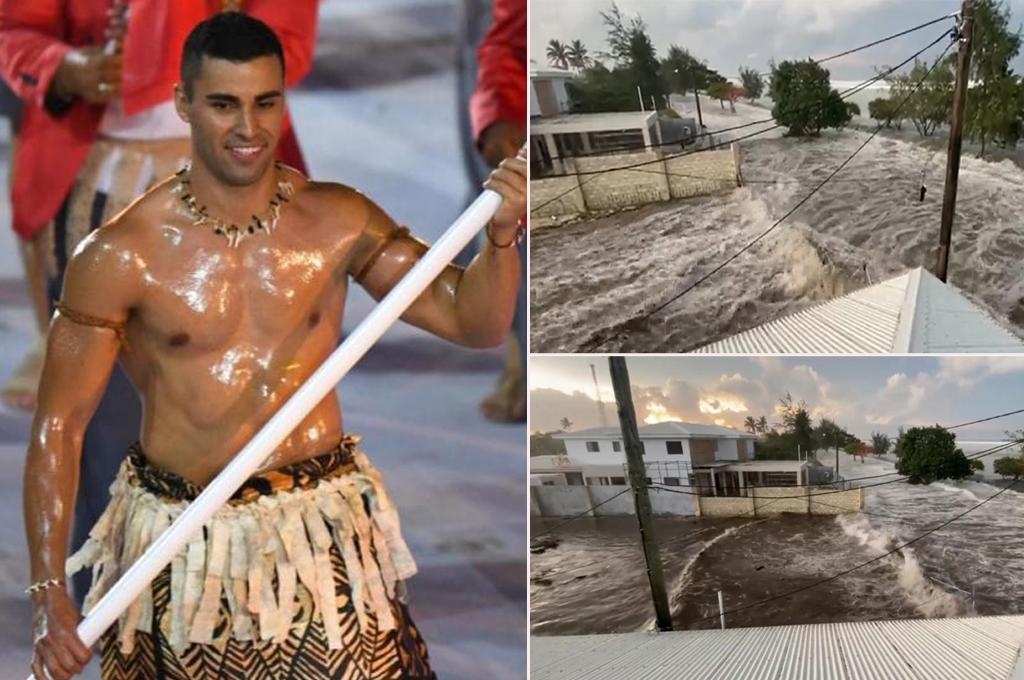 Pita Taufatofua, abanderado de Tonga en Juegos Olímpico, busca a su padre tras erupción del volcán