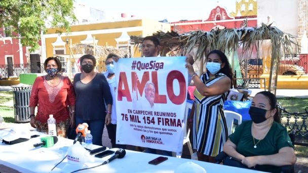 Campeche aportó 31 mil 500 firmas para la revocación mandato del presidente