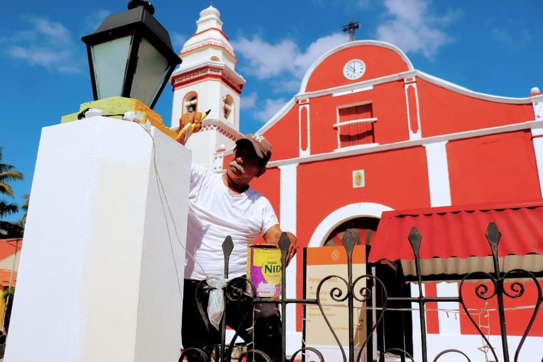 Centro Histórico de Palizada, Campeche, recibe mantenimiento del INAH