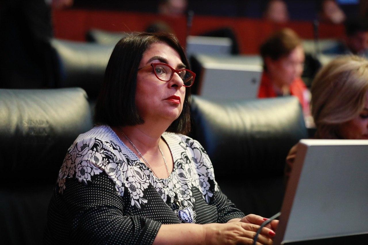 Antares Vázquez fue una de las senadoras que rechazó la comisión impulsada por Monreal. Foto: Morena Senadores