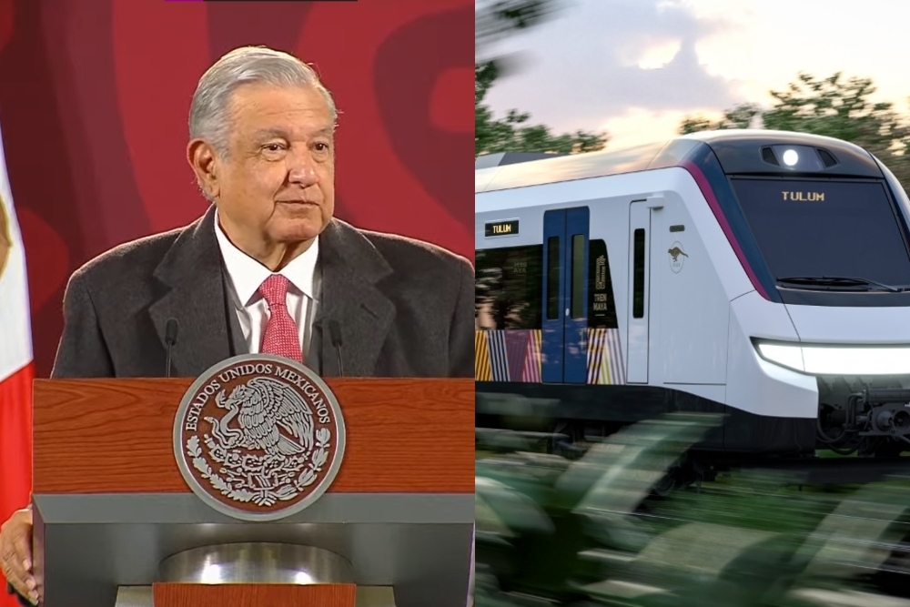 AMLO dijo que los trabajos de los tramos del Tren Maya deberán terminarse a finales del año 2023
