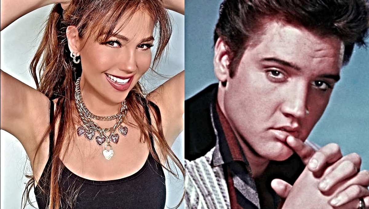 Esta es la icónica canción que Thalía grabó junto a Elvis Presly, 'El Rey del Rock'