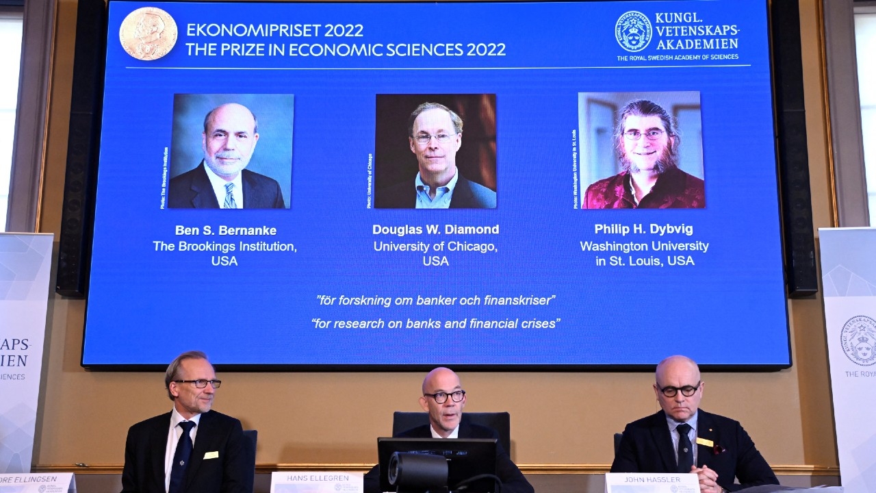 Ben Bernanke, Douglas Diamond y Philip Dybvig ganan el Premio Nobel de Economía 2022