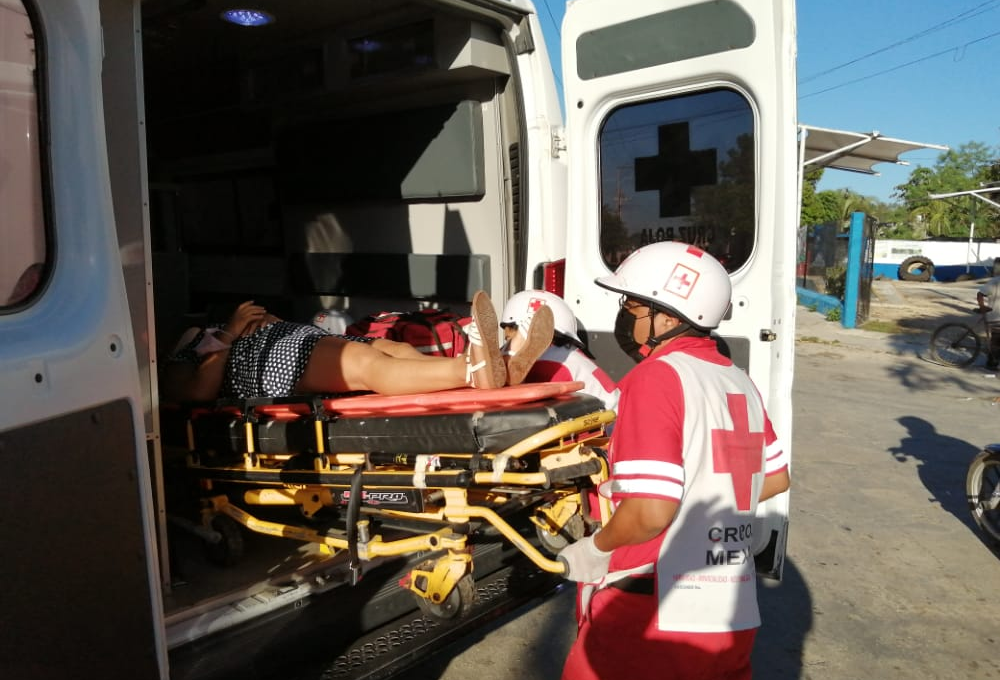 Tres personas lesionadas, entre ellas un menor, durante un fuerte accidente en Tizimín