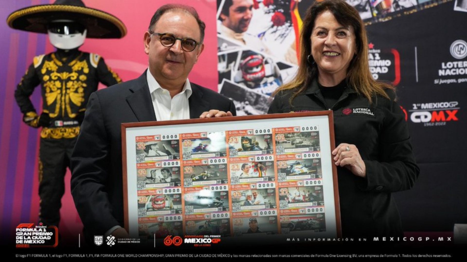 Checo Pérez: Lotería Nacional presenta boleto conmemorativo para el Gran Premio de México