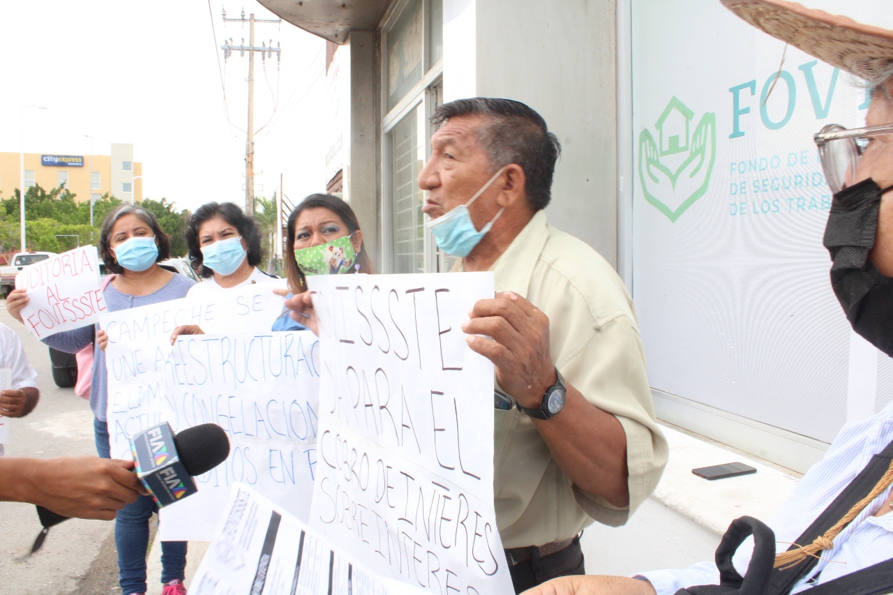 Trabajadores de Campeche denuncian adeudos del Fovissste a créditos hipotecarios