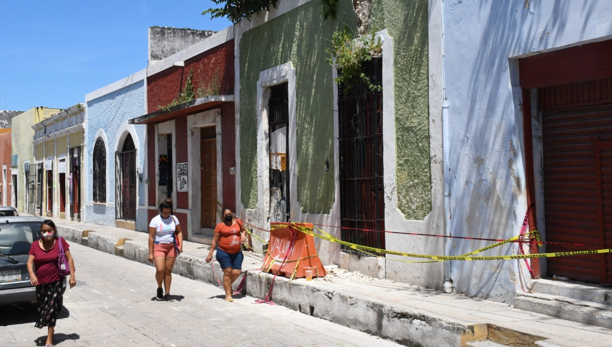 Un total de 28 fachas están en riesgo de desplomarse en el Centro de Campeche