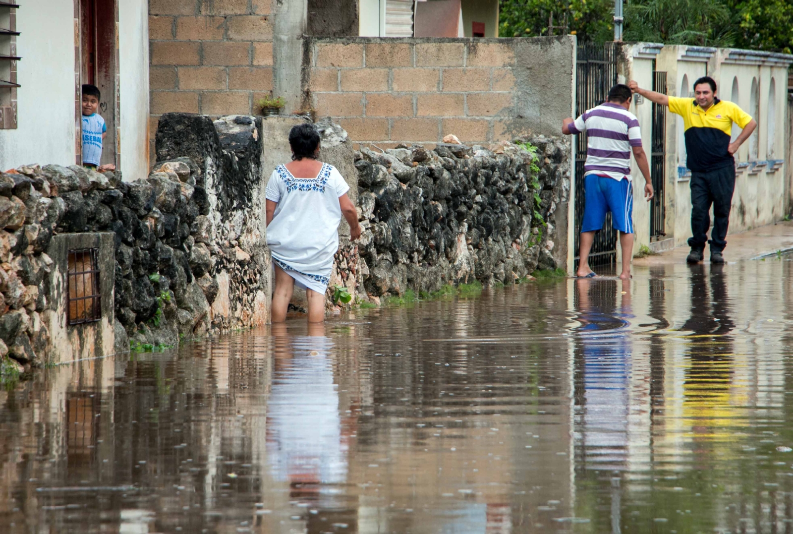 Frente Frío número 4: Lluvias causan inundaciones en el Sur de Yucatán