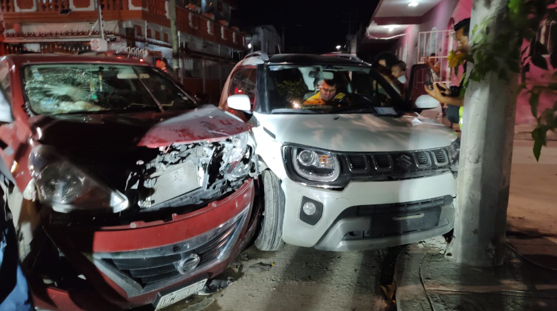 Se registra accidente automovilístico en Ciudad del Carmen