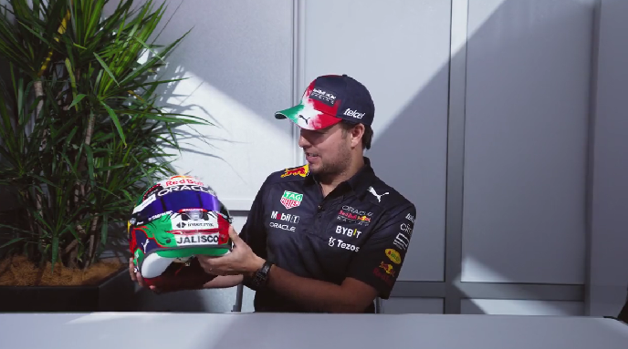 Así será el casco que usará Checo Pérez en el Gran Premio de México