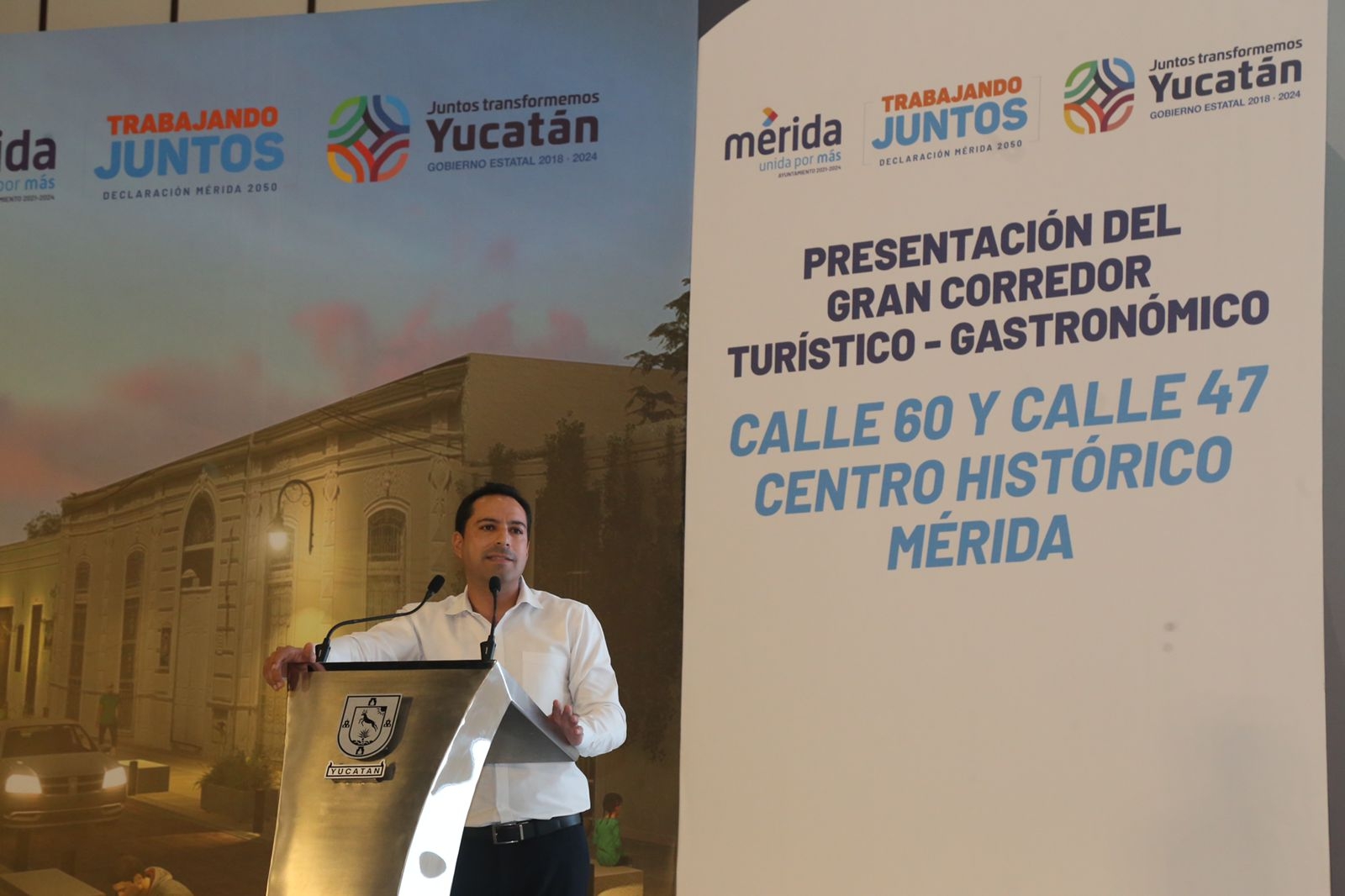 Mauricio Vila presenta el Gran Corredor Turístico-Gastronómico del Centro Histórico de Mérida