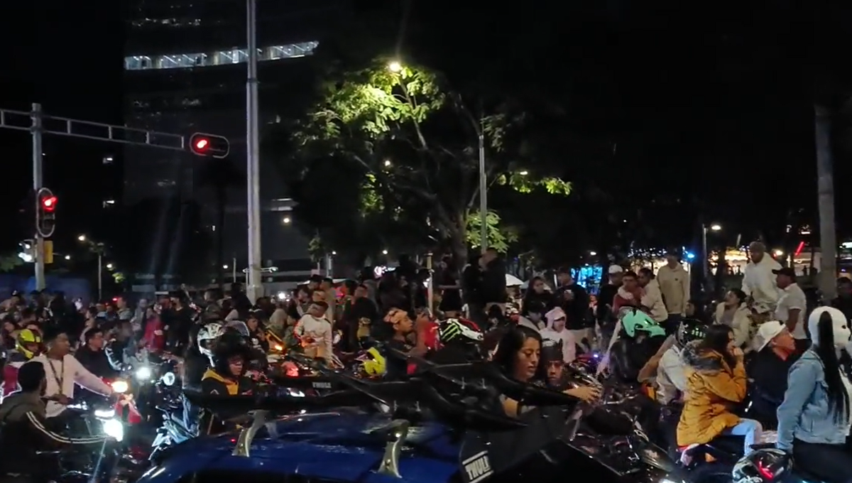 Rodada del Terror: Motociclistas siembran caos y escándalo en Paseo de la Reforma
