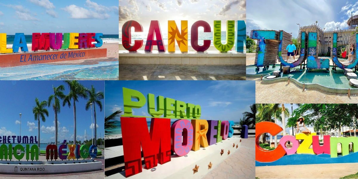 6 lugares para tomarte fotos en las letras gigantes de Quintana Roo