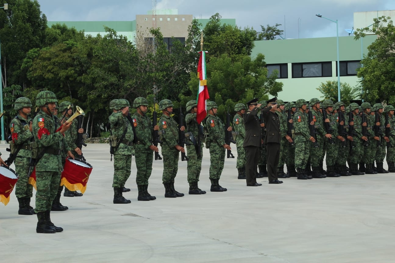 Sedena entrega 38 ascensos a personal del Ejército y Fuerza Aérea Mexicana en Quintana Roo