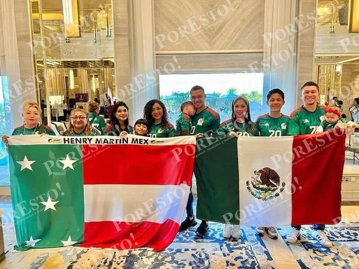 El apoyo de la familia del yucateco llegó hasta Qatar