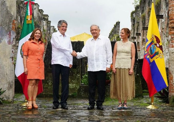Lasso, presidente de Ecuador, viaja a México para reunirse con AMLO