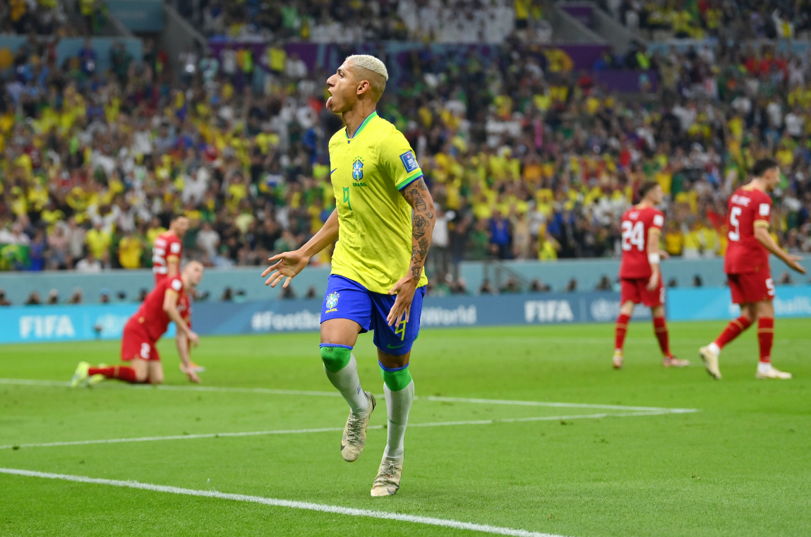 Con dos goles de Richarlison, Brasil le gana a Serbia en su debut en Qatar 2022