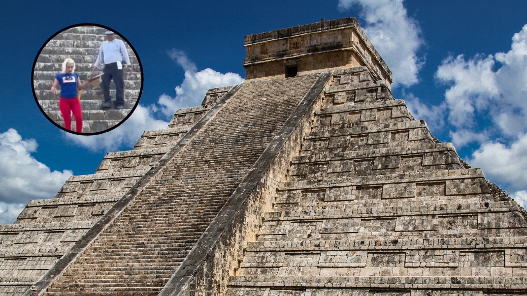 ¿Lady Chichén Itzá causó daño en El Castillo de Kukulcán? Esto dicen las autoridades