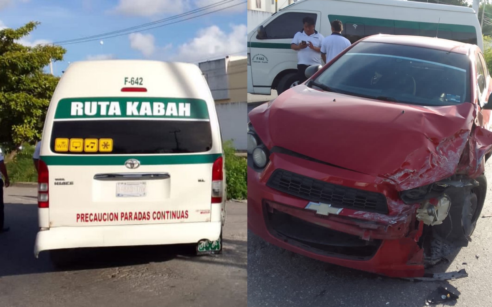Mujer impacta su automóvil contra Combi en Cancún; ingería alcohol mientras manejaba