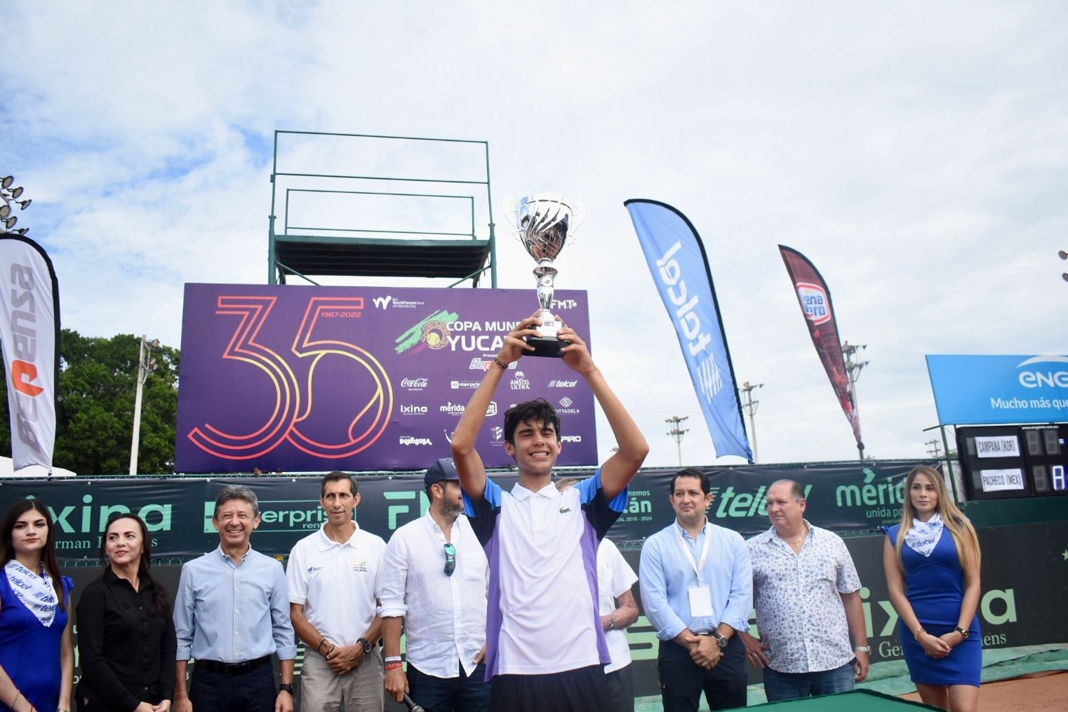 Rodrigo Pacheco se proclama campeón de la Copa Mundial Yucatán de Tenis 2022