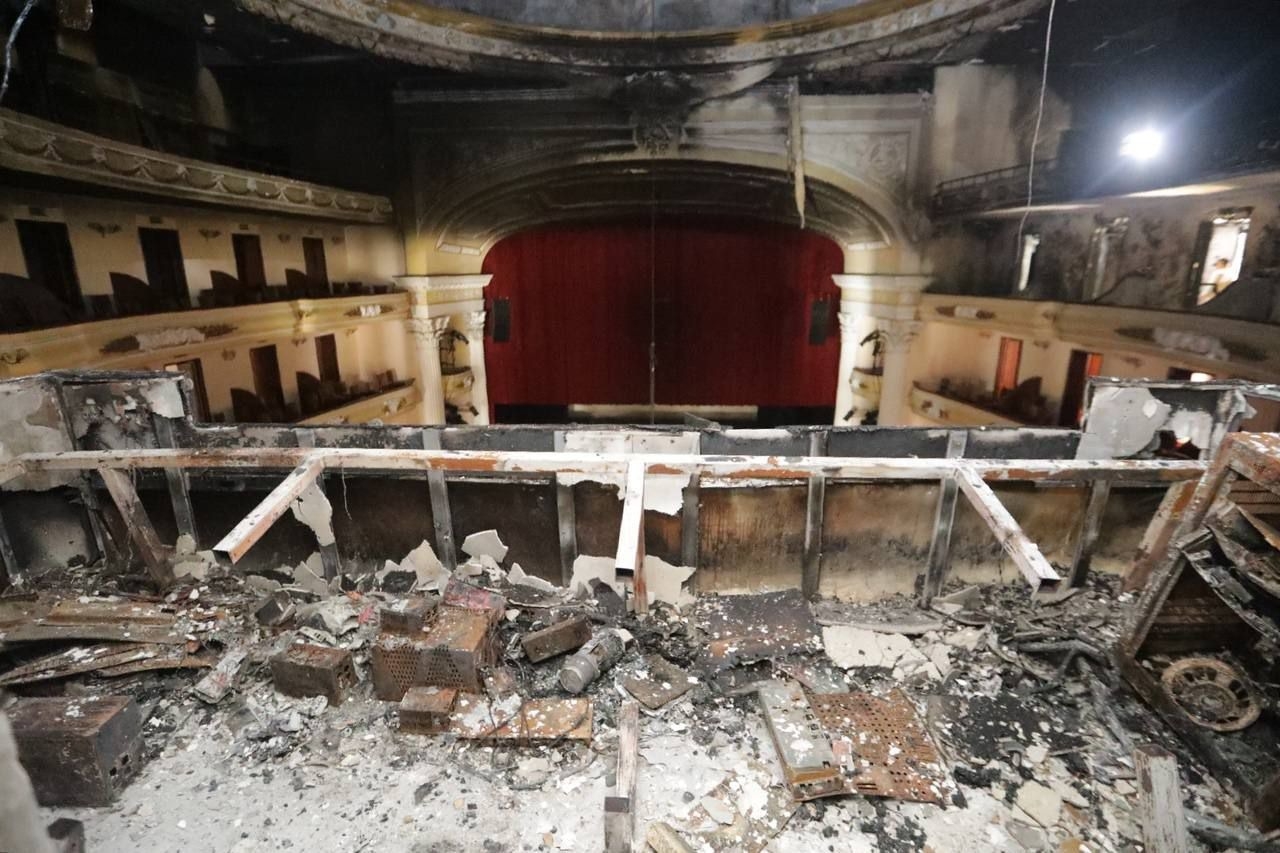 Así quedó el Teatro José Peón Contreras tras el incendio: FOTOS