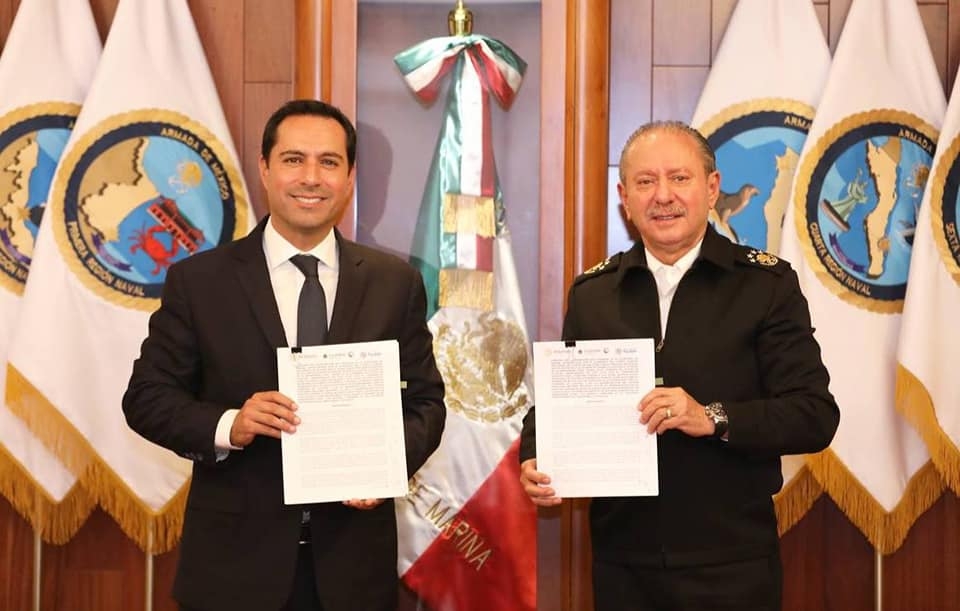 Semar y Gobierno de Yucatán firman convenio para ampliar el Puerto de Altura de Progreso