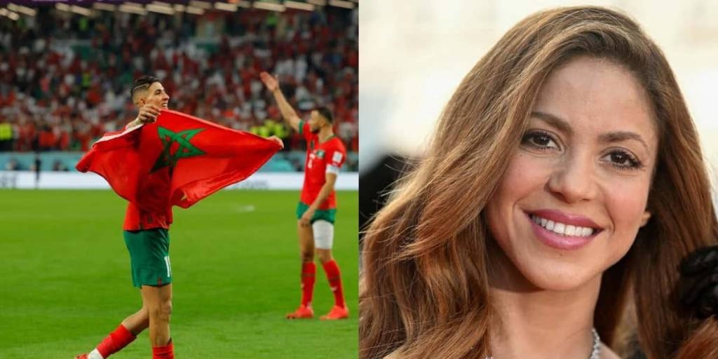 Así celebró Shakira el pase histórico de Marruecos a la Semifinal de Qatar 2022