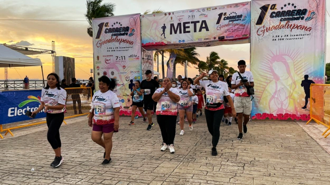 En Cancún, más de 450 personas participaron en la Primera Carrera y Caminata “Guadalupana”