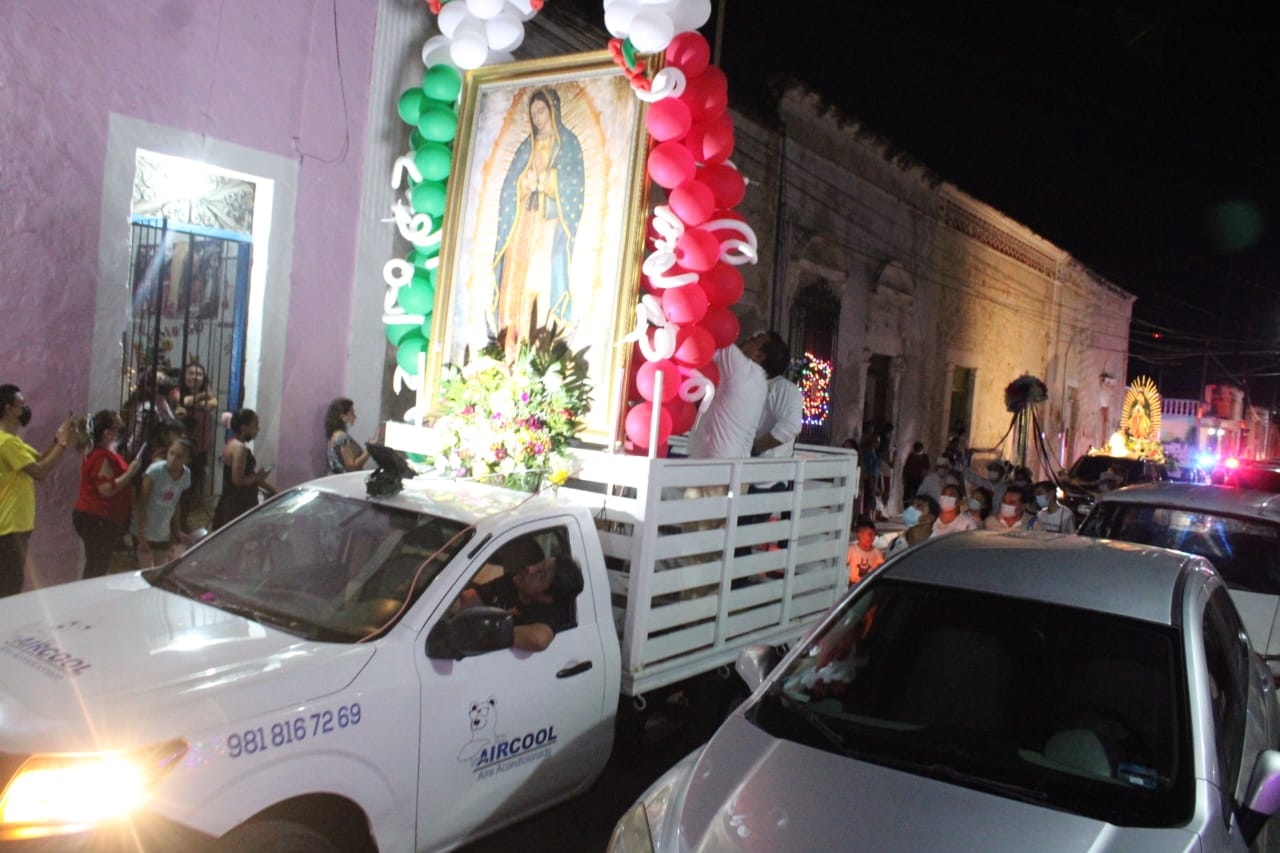 Guadalupanos celebran a la Virgen con procesión en Campeche: EN VIVO