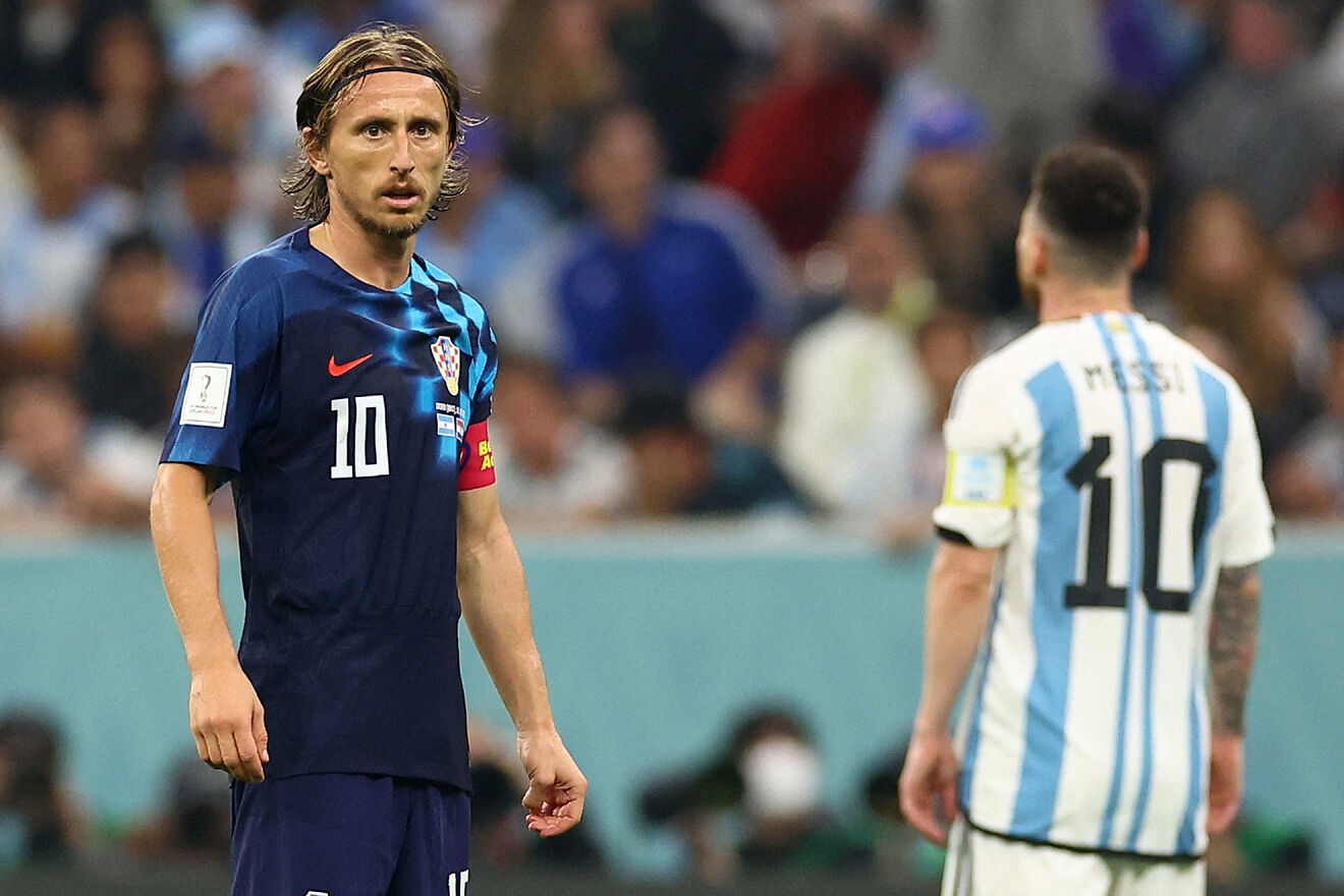 La otra cara de la Leyenda: Luka Modric se rinde ante Messi en Qatar 2022