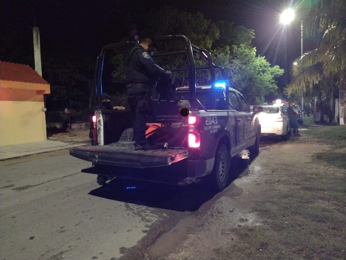 Grupo armado moviliza a elementos policiacos en Felipe Carrillo Puerto