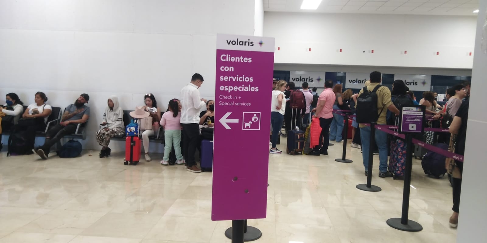 Volaris cancela salida del vuelo a la Ciudad de México desde el aeropuerto de Mérida