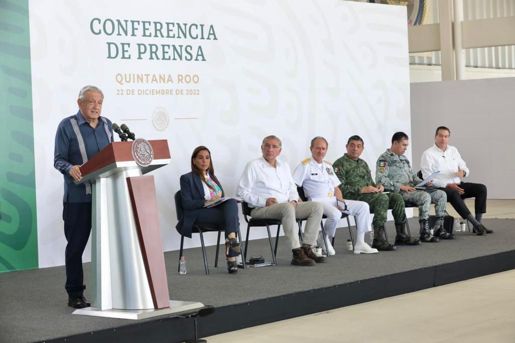 AMLO destaca inversión de 45 mdp en Quintana Roo; Tren Maya y Puente Nichupté, entre ellos