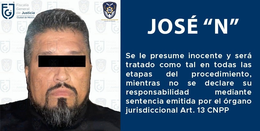 José "N" fue detenido en flagrancia y puesto a disposición del ministerio público