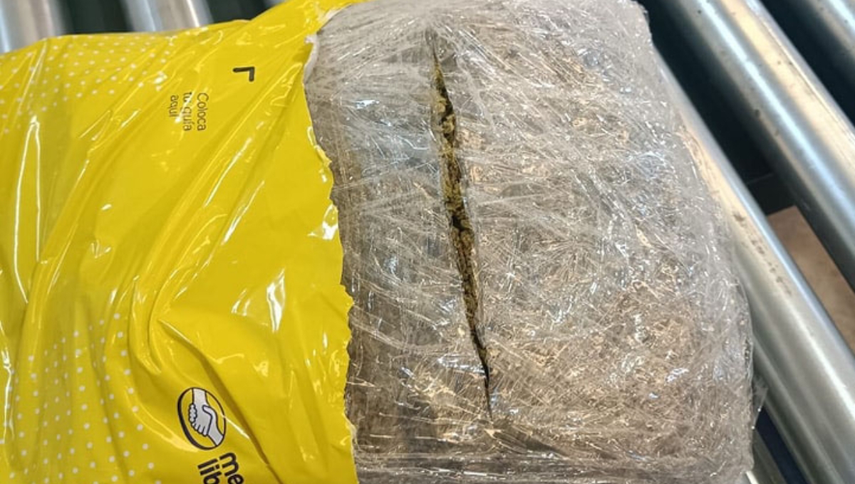 Hallan marihuana en un paquete de Mercado Libre en Campeche