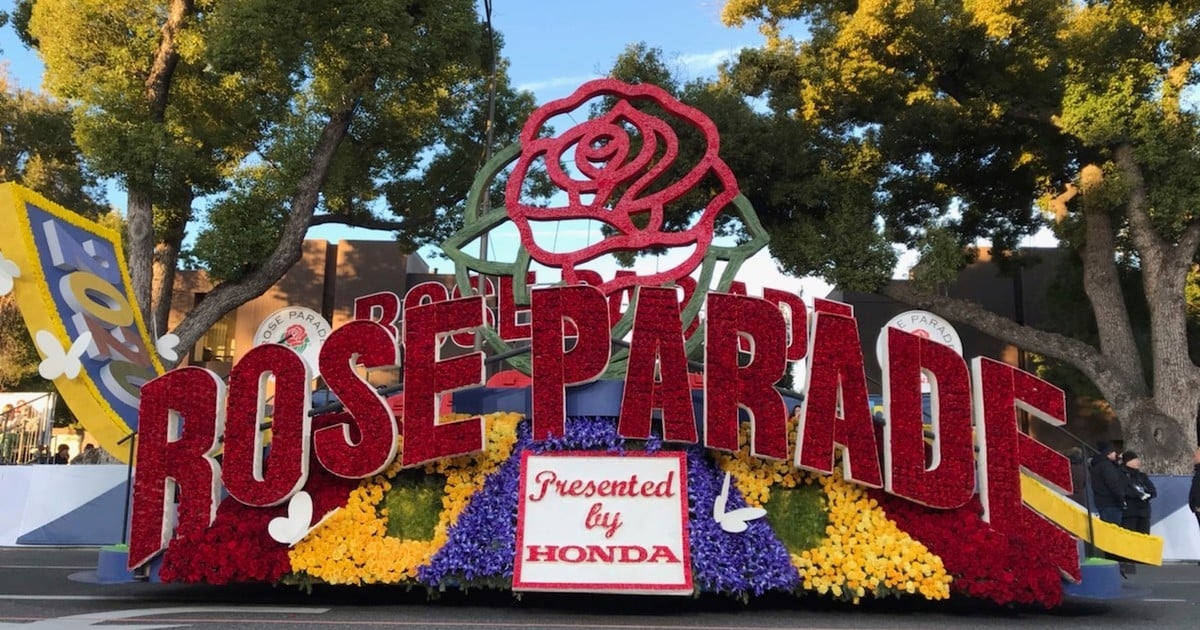 El desfile de las rosas se lleva a cabo desde 1890 en Pasadena, Los Ángeles
