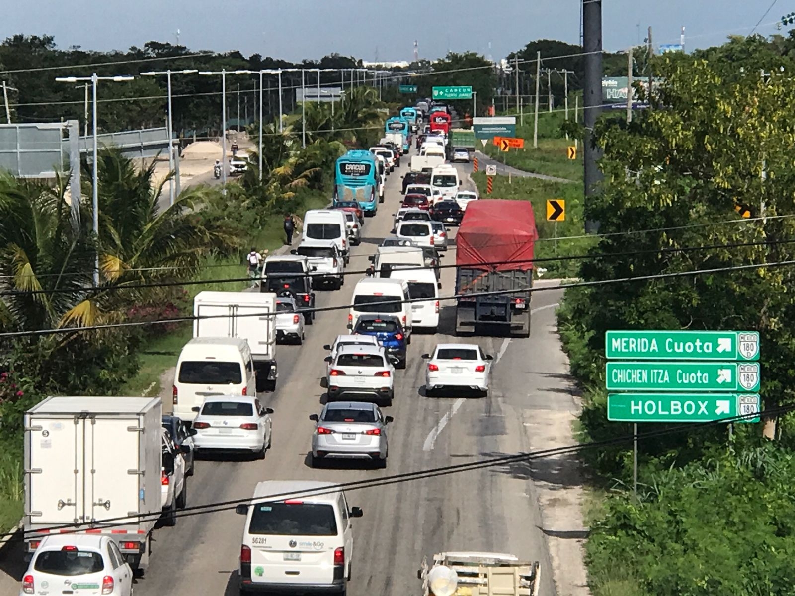 Las rutas alternas continúan sin funcionar para los cancunenses