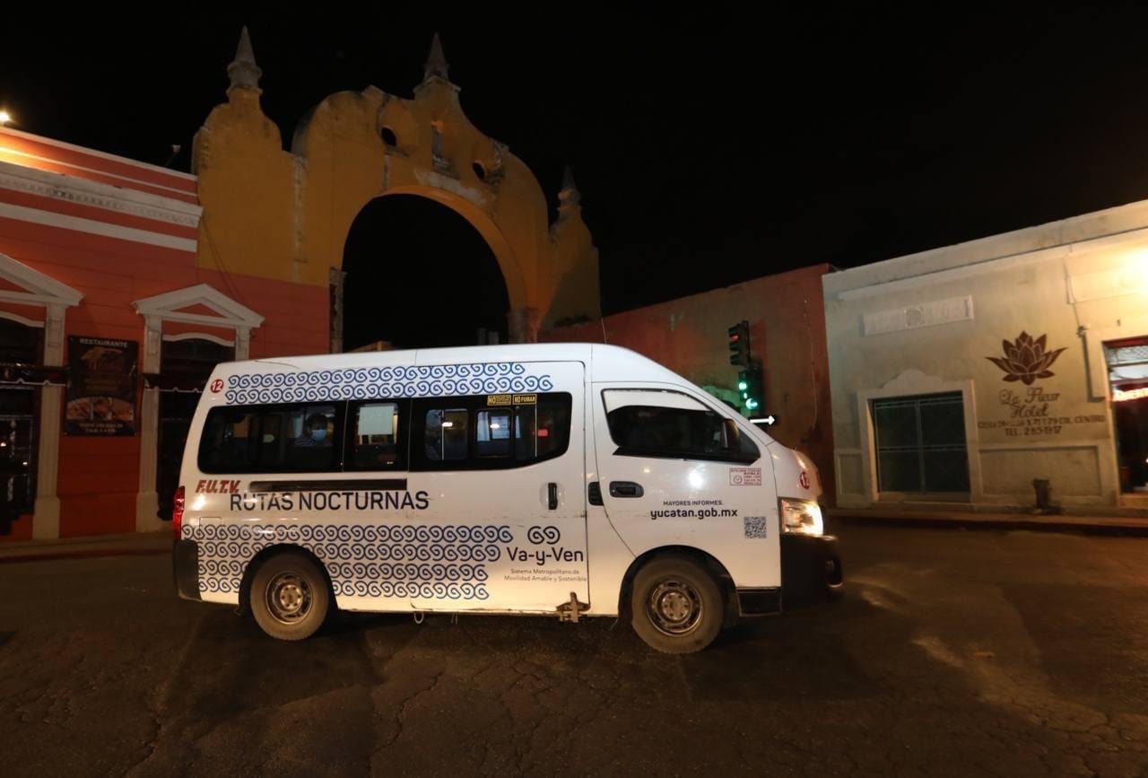 Rutas nocturnas en Mérida prestarán servicio esta Navidad y Año Nuevo