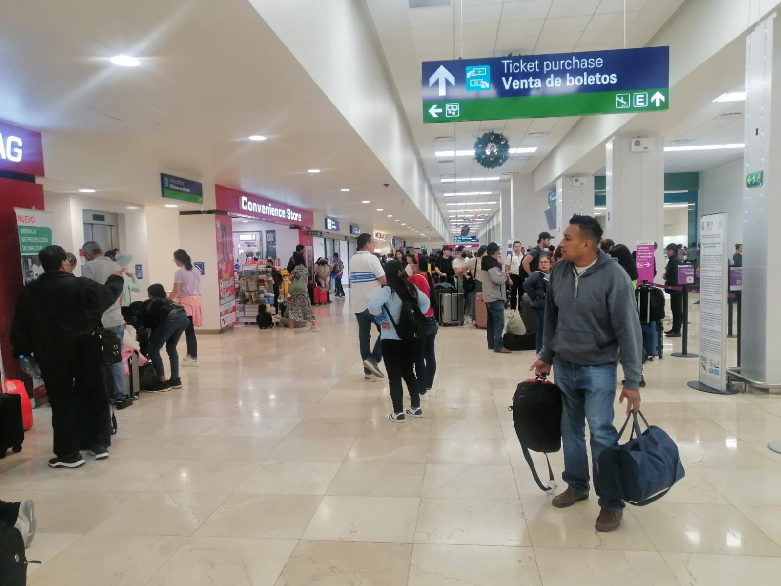 Aeropuerto de Mérida registra atraso de 7 vuelos este 30 de diciembre