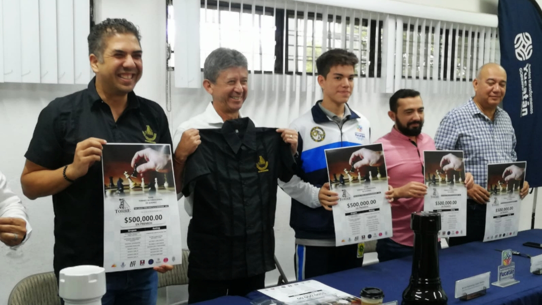 Anuncian torneo internacional de ajedrez en Mérida con más de 500 participantes