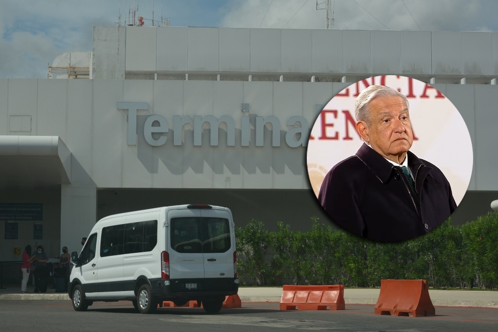 El presidente López Obrador indicó que el aeropuerto de Cancún tendrá vigilancia especial por parte de Semar