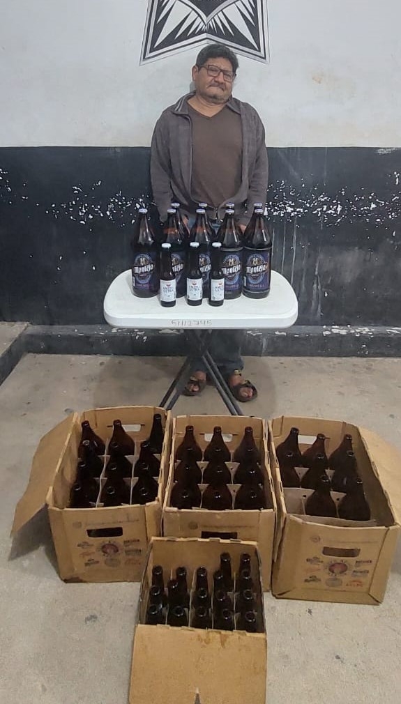 Detienen a hombre por vender cerveza en un taller mecánico en Tizimín