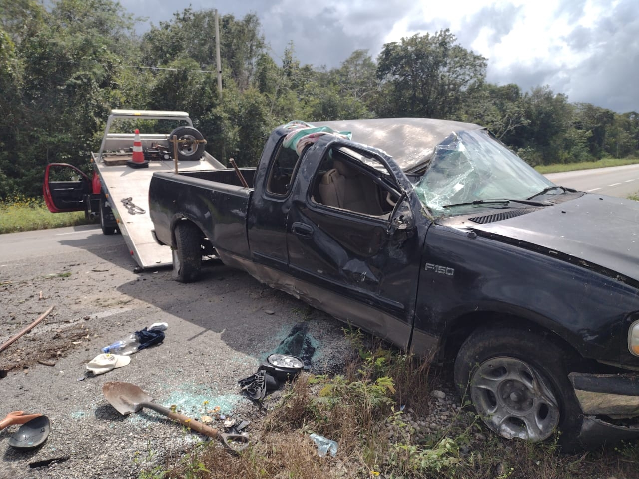 Accidente en la Tulum-Carrillo Puerto deja una persona lesionada