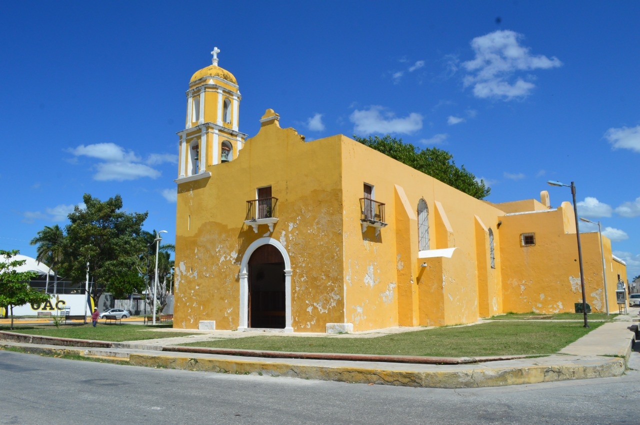INAH comenzó trabajos de restauración en la Iglesia de Guadalupe en Campeche