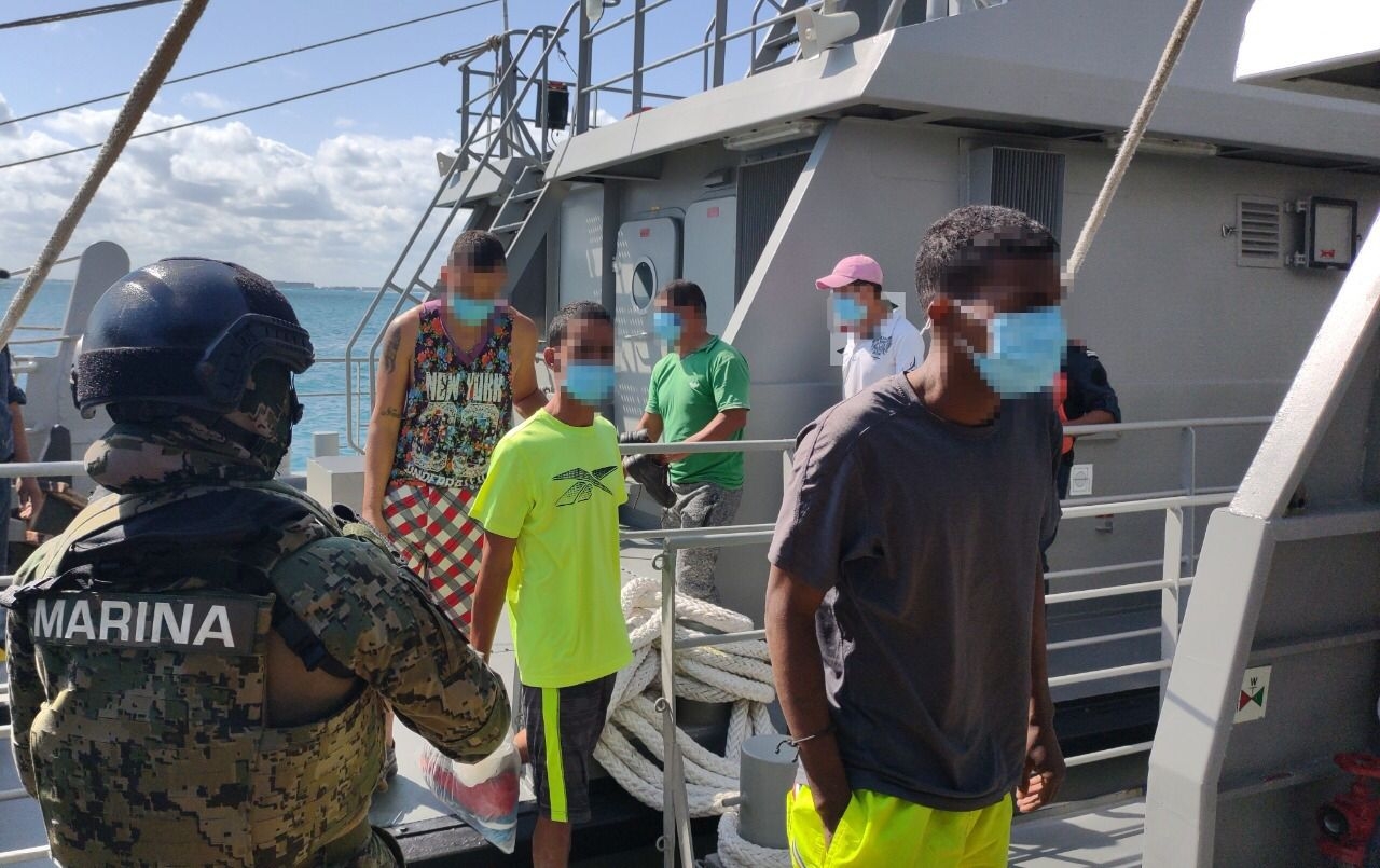 Rescatan a siete cubanos indocumentados en Isla Mujeres