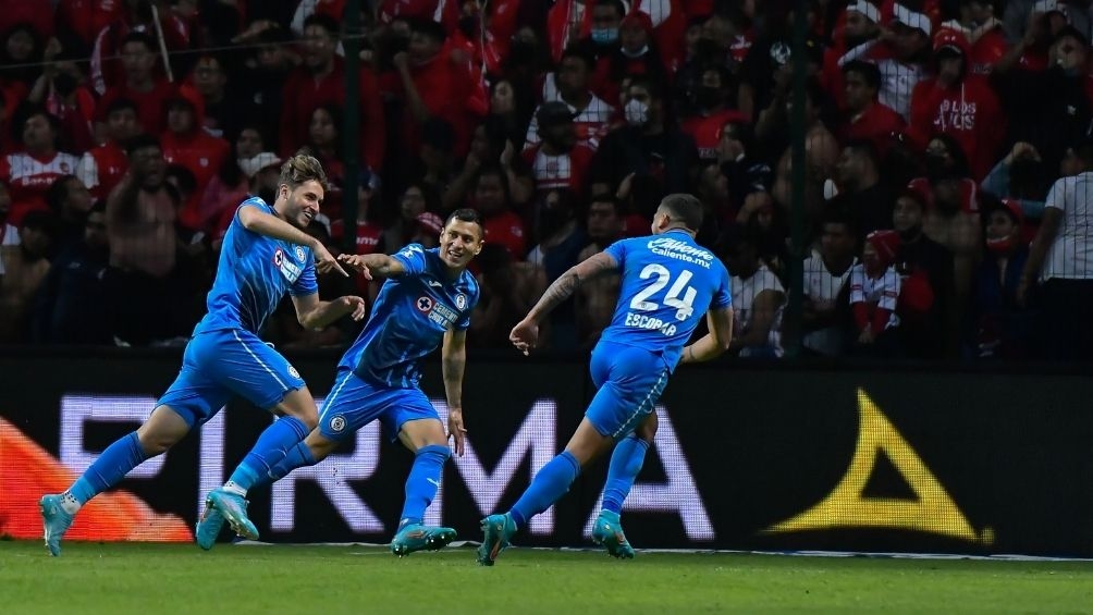 Así fueron los cuatro goles del Cruz Azul para ganar por goleada al Toluca: VIDEO