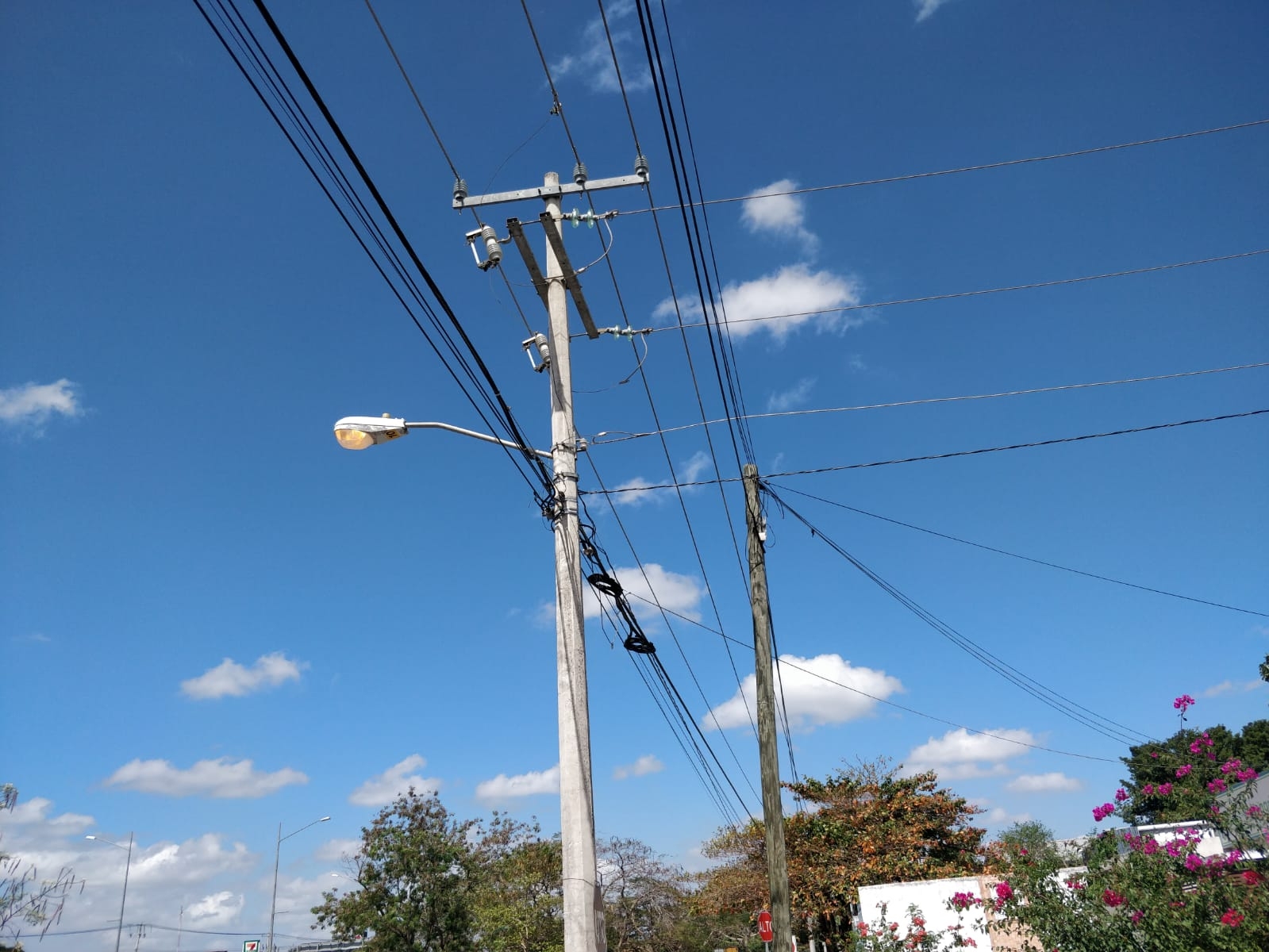 Dos hombres intentaron robar los cables del alumbrado de la carretera Mérida-Umán